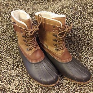 1778 Size 9m Jambu Leather Upper Fleece Lined Duck Boots